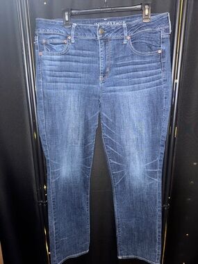 American Eagle Outfitters Straight Leg Jeans - Blue